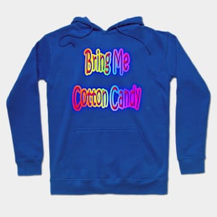 Bring Me Cotton Candy Neon Retro Rainbow Hoodie